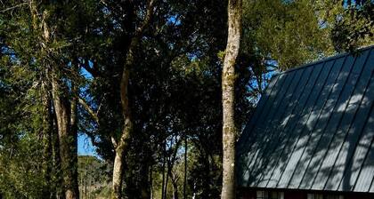 Fully equipped chalet with fireplace and hot tub in Campo Alegre
