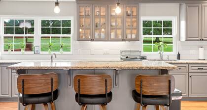 The Farm at Burns Bridge • Made for Gathering • Sleeps 12 • Near Clemson