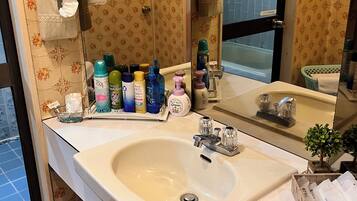 Signature Double Room | Bathroom | Separate bathtub and shower, hair dryer, towels, soap