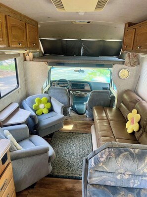Interior - Secluded glamping campsite with RV amenities. (Truckee)