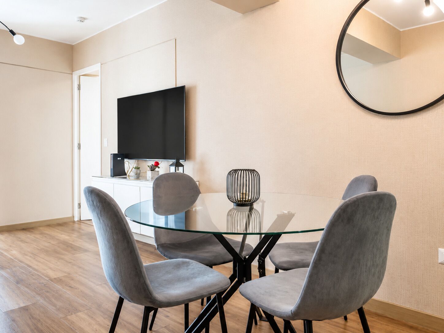 Apartment, 1 Queen-Bett und Schlafsofa, eigenes Bad | Esszimmer