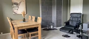Accommodation for 6 in Mo i Rana; EV charging included.