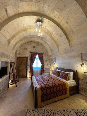 Premium bedding, free WiFi, bed sheets - Cappa Hisar Cave House (Ortahisar)