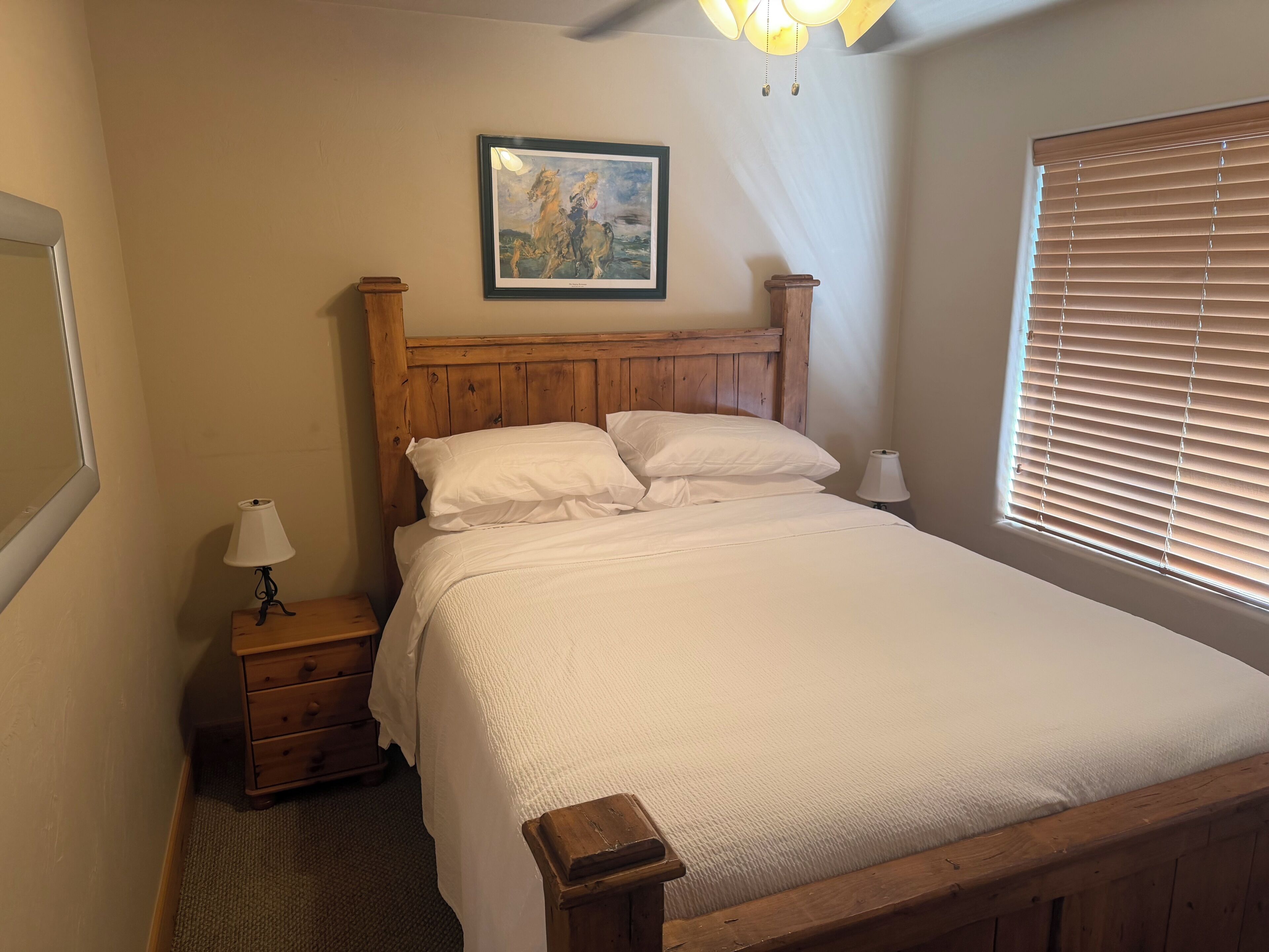 Iron/ironing board, WiFi, bed sheets