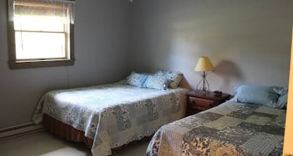 Serene 6-bedroom hotel suites with AC in Equinunk