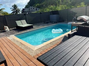 Pool - 3-bedroom villa with a private pool. (Les Abymes)