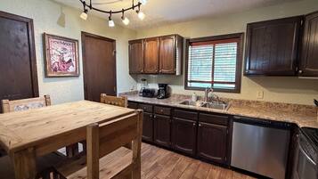 Oven, stovetop, dishwasher, toaster