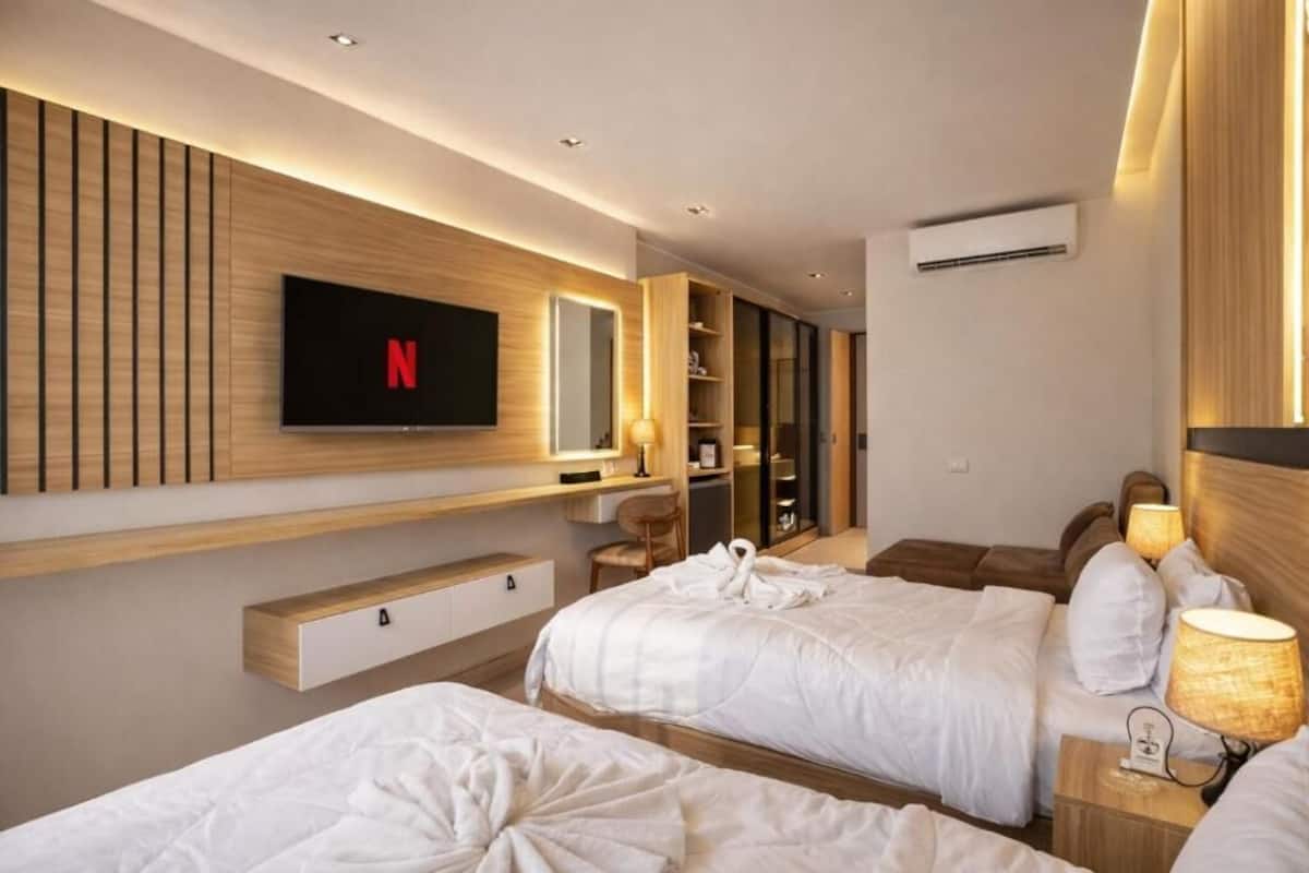 Een bureau, gratis wifi