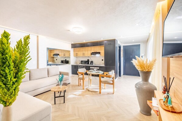 Interior - Modern 2BR Apartment in Guéliz - AC & Prime Location 53/80 (Marrakech)