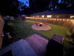 Outdoor dining - Charming Broad Ripple Midcentury, Large Fenced in Backyard (Indianapolis)