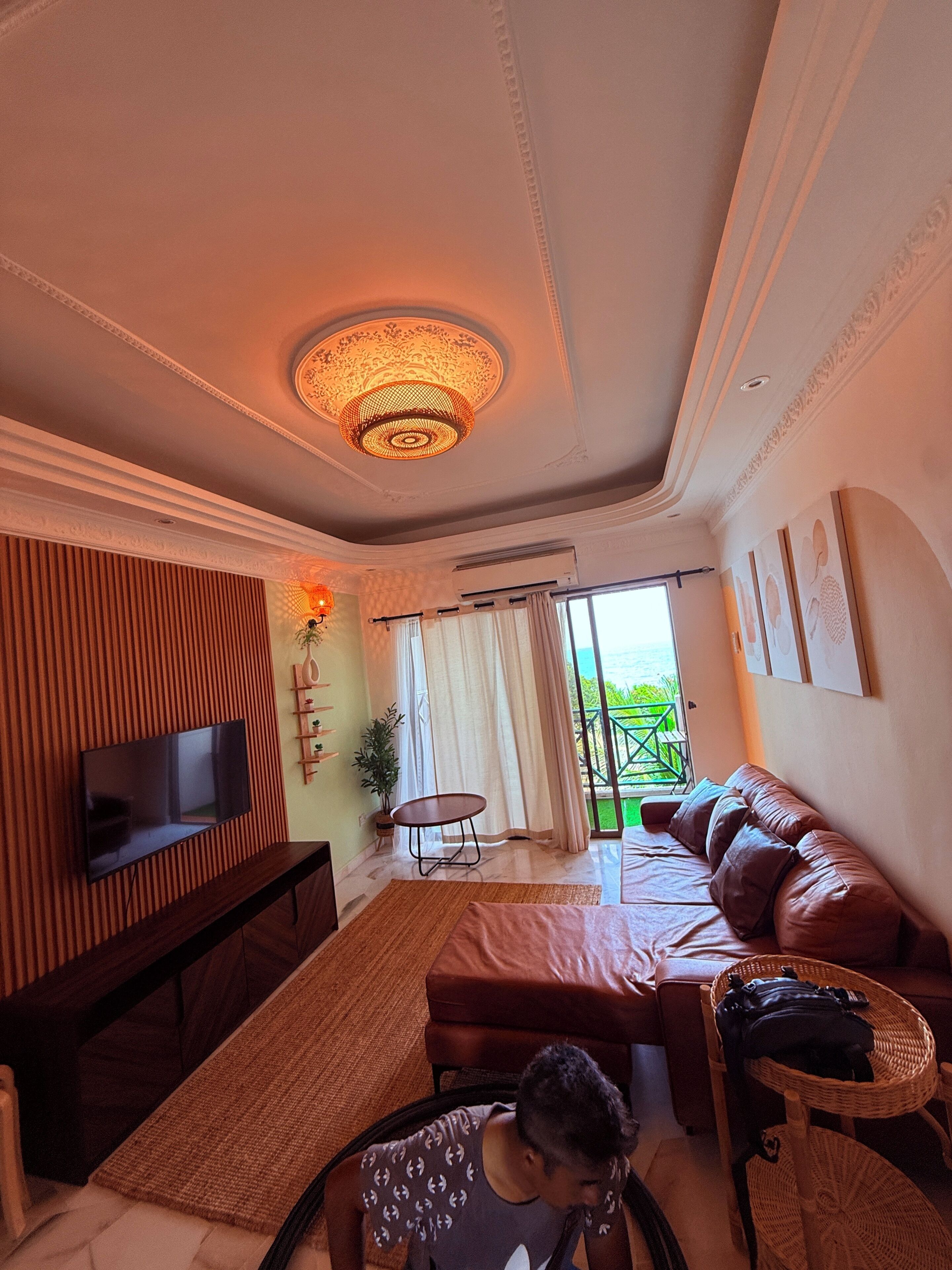 Apartment, 2 Bedrooms, Balcony, Sea View | Living area