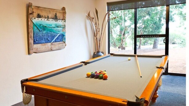Games room - Whitehaven—Stylish Group Retreat with Ocean Views (Eagle Bay)