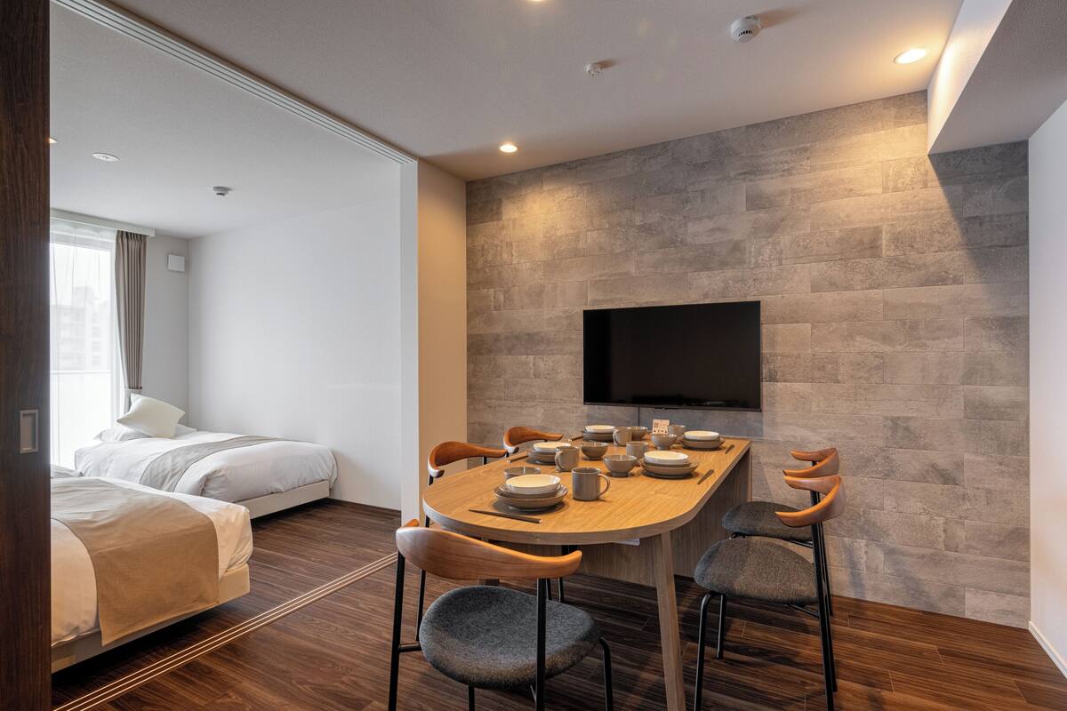 Appartement Familial | Coffres-forts dans les chambres, rideaux occultants, Wi-Fi gratuit