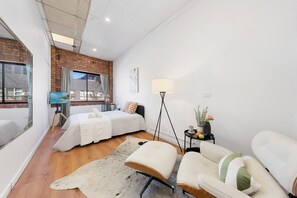 1 chambre, bureau, Wi-Fi, draps fournis