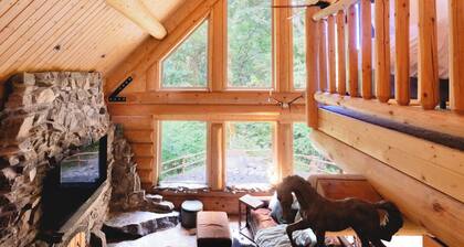 Luxury Log Cabin Escape Sauna & Epic Views