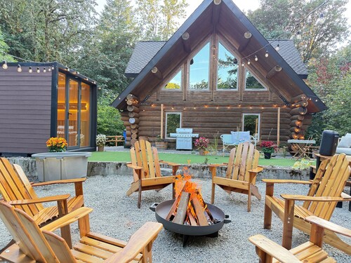 Luxury Log Cabin Escape Sauna & Epic Views