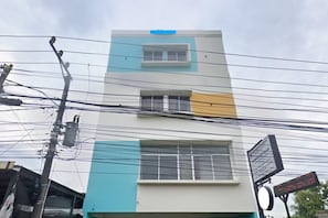 Façana frontal de l'allotjament