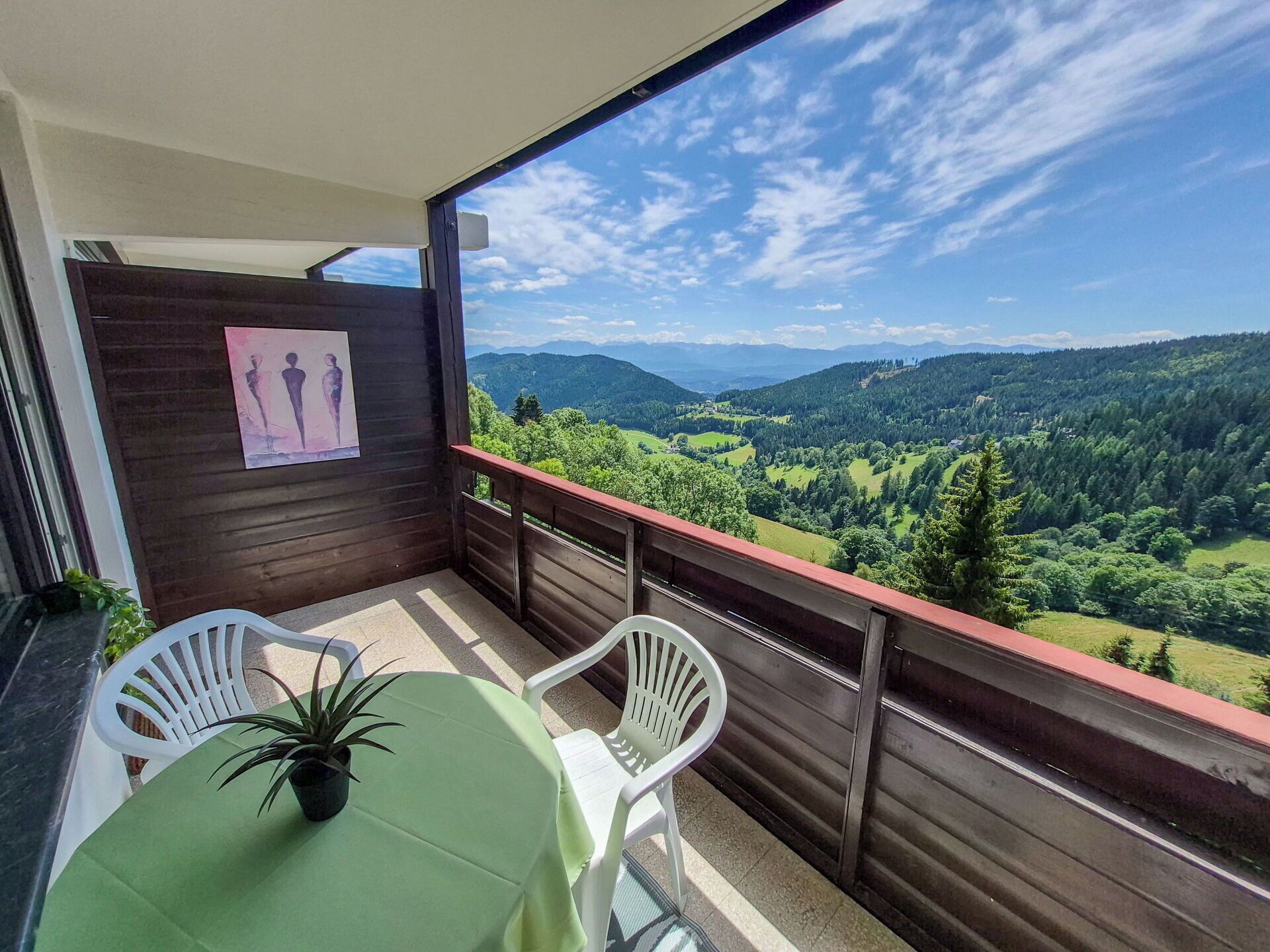 Balkon, Veranda, Eco Hotel, Bergdorf