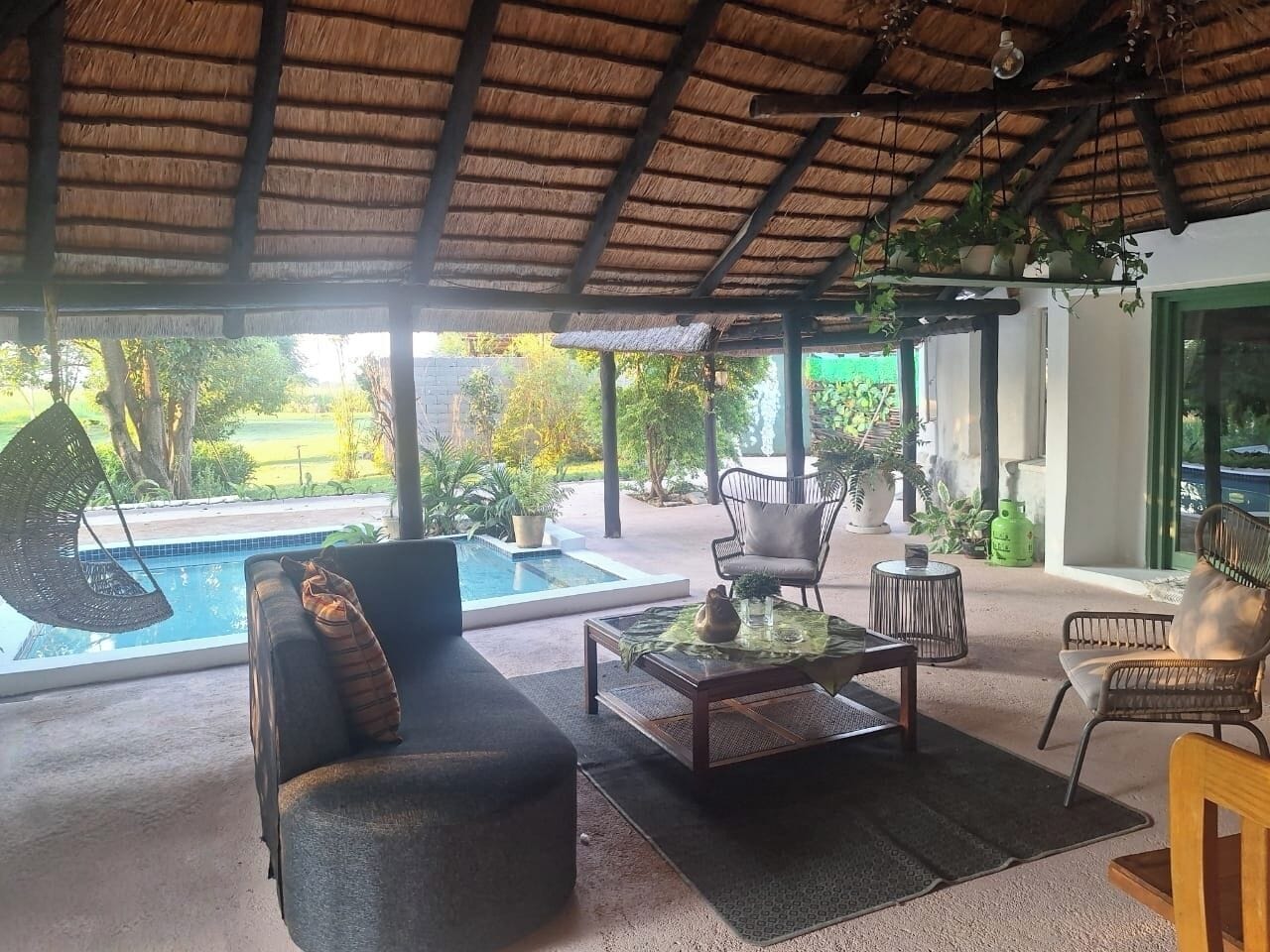Deluxe villa, terras, uitzicht op tuin | Terras