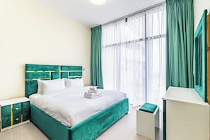 Room - Modern 1BR in Merano Tower (Dubai)