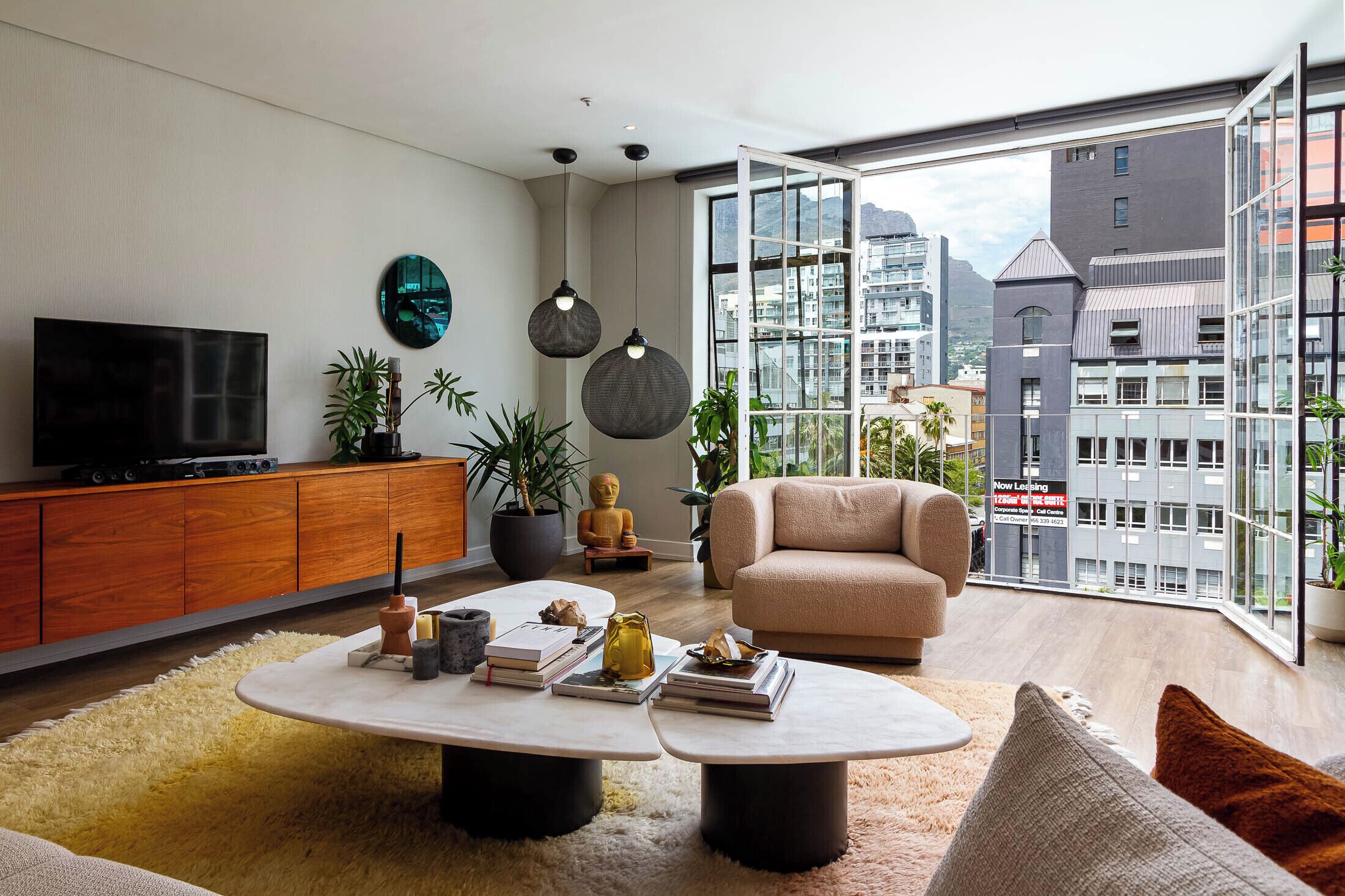 Apartamento Deluxe, vistas a la ciudad | Zona de estar