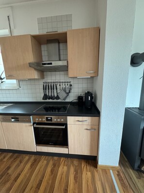 Private kitchen - Apartment 'Am Glücksberg' with Wi-Fi (Bettingen)