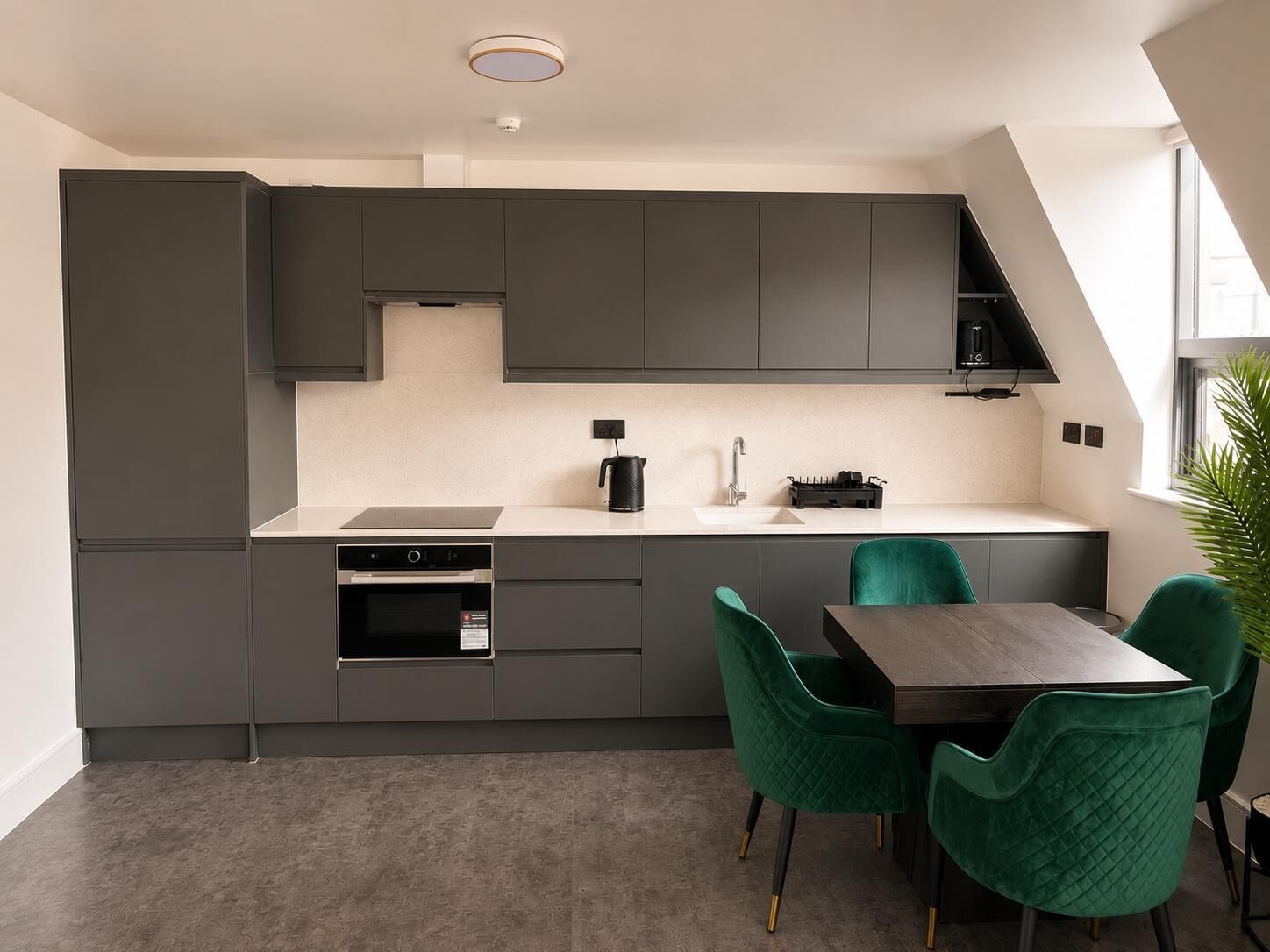 Standard Apartment, 2 Bedrooms | Private kitchen | Full-sized fridge, microwave, oven, stovetop