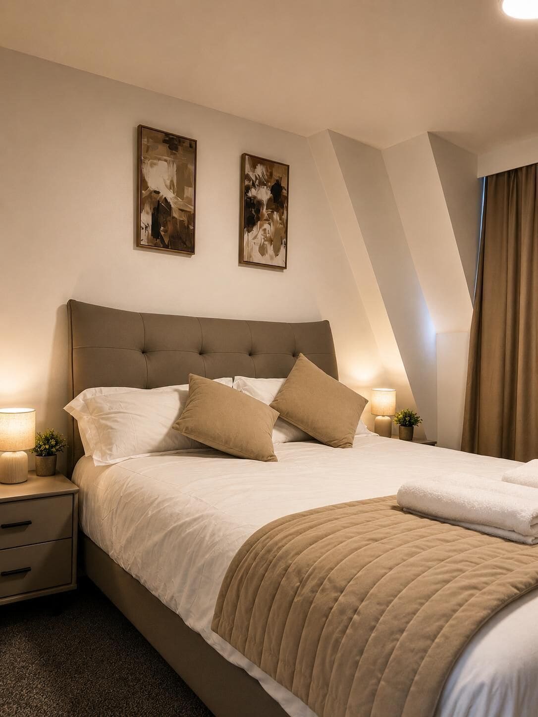 Standard Apartment, 2 Bedrooms | Laptop workspace, blackout curtains, soundproofing, iron/ironing board