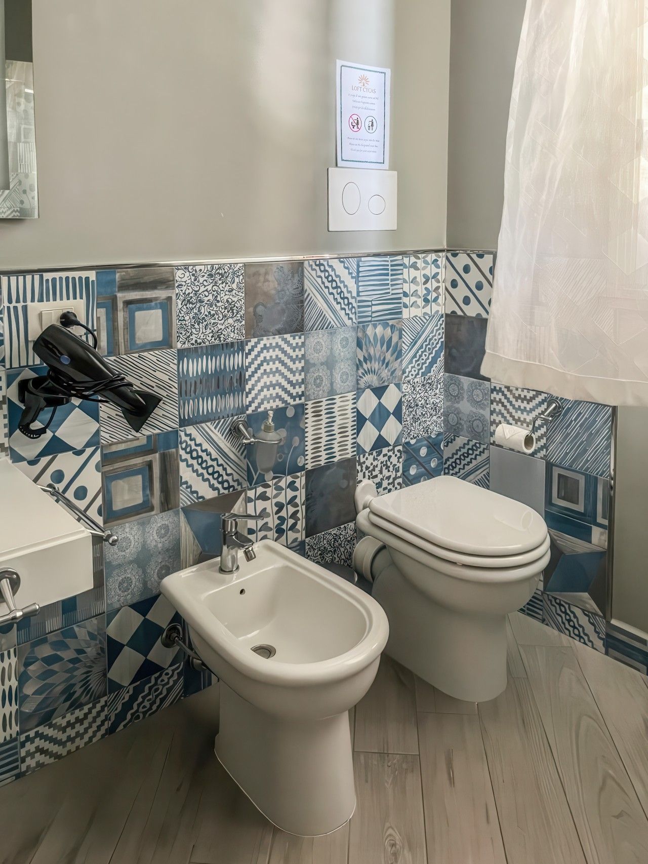 Hair dryer, towels