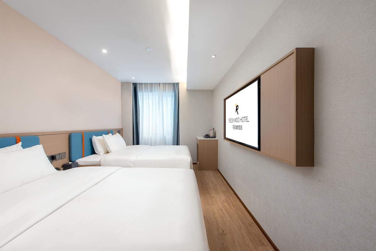 Habitación Deluxe con 2 camas individuales, no fumadores, vistas a la ciudad | Ropa de cama de alta calidad, wifi gratis, ropa de cama