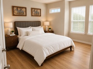 3 bedrooms, desk, iron/ironing board, free WiFi