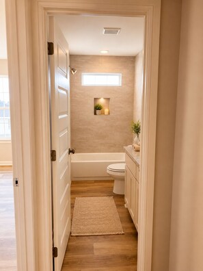 Towels, soap, shampoo, toilet paper