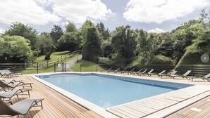 Pool - Chalet "Domaine de Guillaume" for 5 guests with shared pool, terrace, and Wi-Fi (Livarot-Pays-d'Auge)