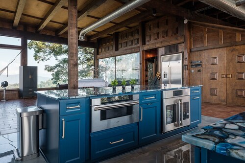 Zillow Gone Wild Glass House atop of 80 acre mountain + Lake Lure resort access