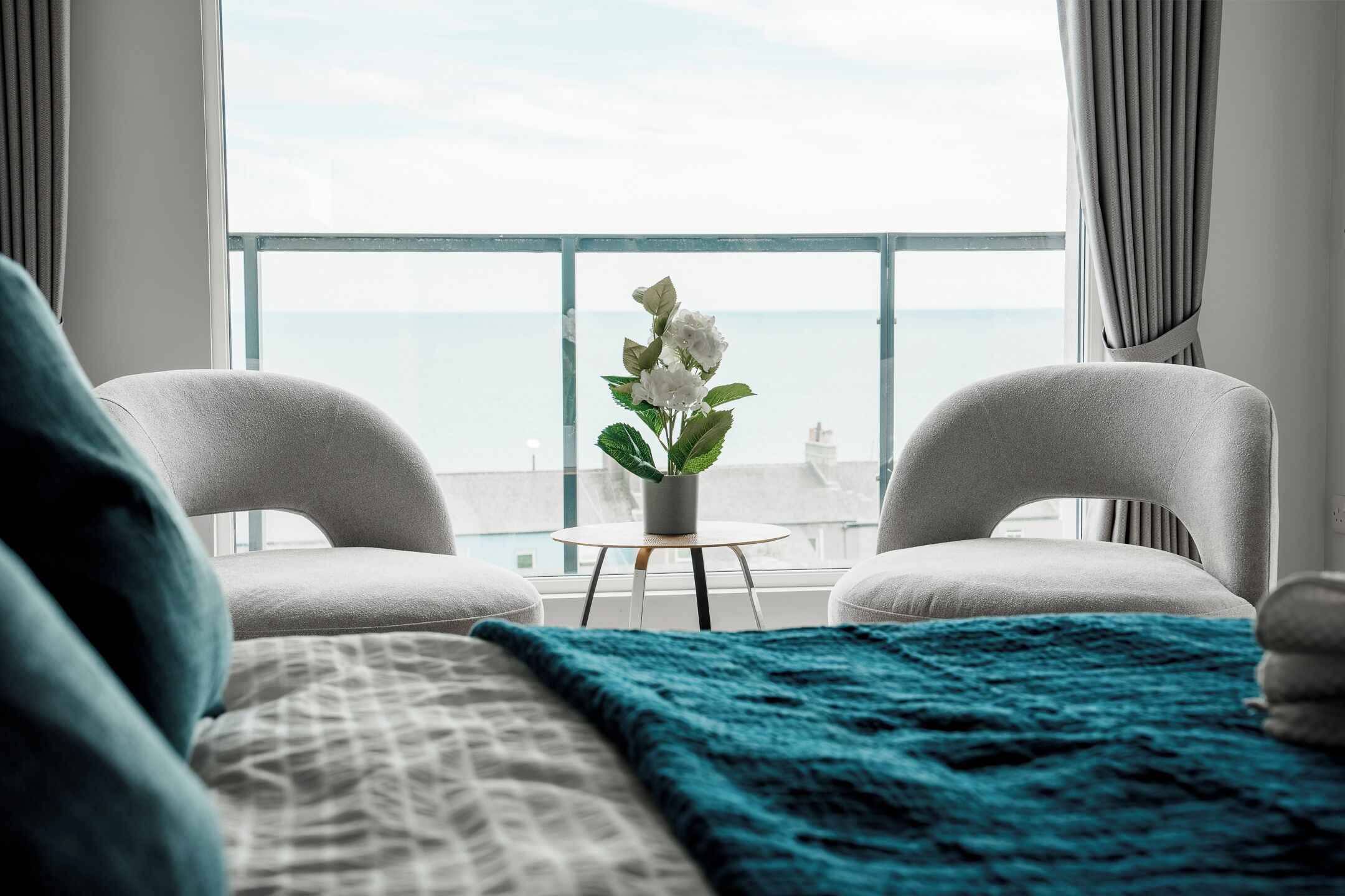 Apartamento família, sacada, vista para o mar