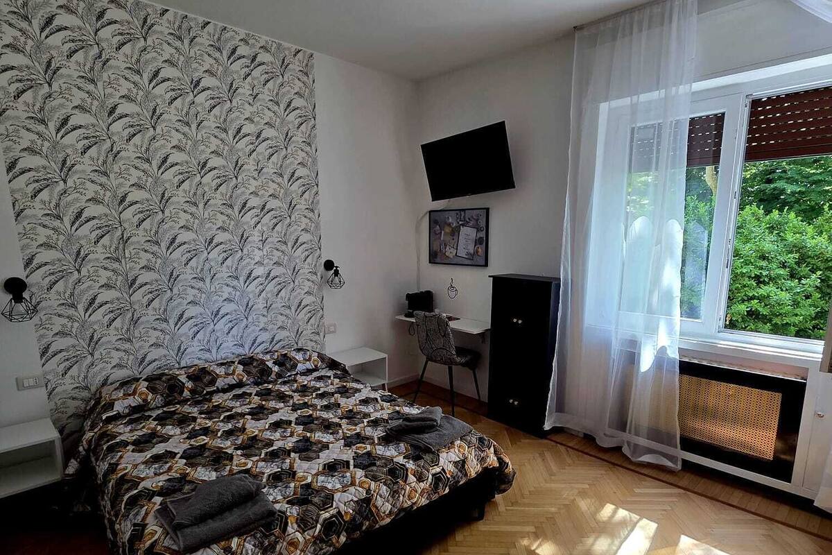 Chambre Double Deluxe, salle de bains privée, vue parc