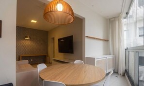 Basic Apartment | Dining - Apt. w/ Balcony 200m From Bacutia Beach Mfa0409 (Guarapari)
