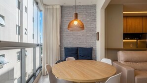 Dining - Apt. w/ Balcony 200m From Bacutia Beach Mfa0409 (Guarapari)