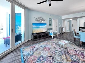 Living area - Ocean View, 8th Floor Condo! No Hidden Fees! (Destin)