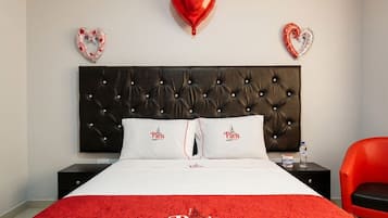 Premium bedding, down duvets, laptop workspace, iron/ironing board