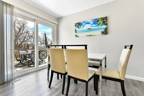 Indoor charm meets outdoor calm: share meals with a view and let nature frame every gathering.