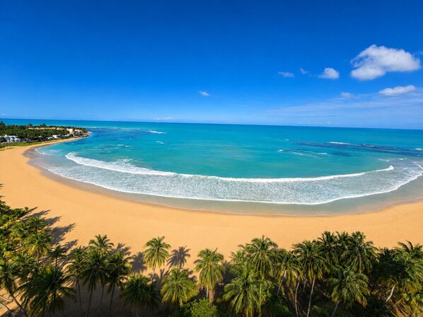 Beach - Oceanfront 1BR Condo with Stunning Beach Views & AC (Luquillo)
