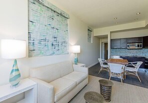 Living area - South Beach | Friends Coastal Retreat | Rooftop + Beach | 2BR (Miami Beach)