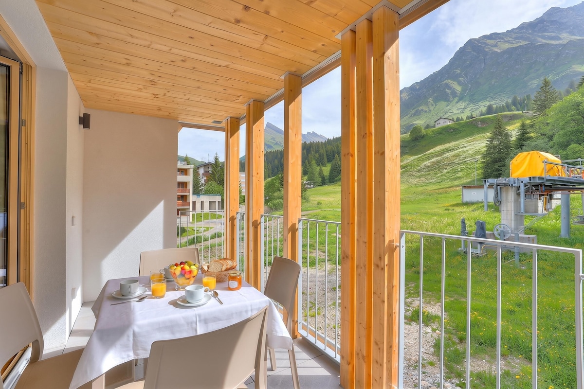 Appartamento Standard, 2 camere da letto, 2 bagni (Residenza Castanea 210 Modern Alpine) | Ristorazione all'aperto