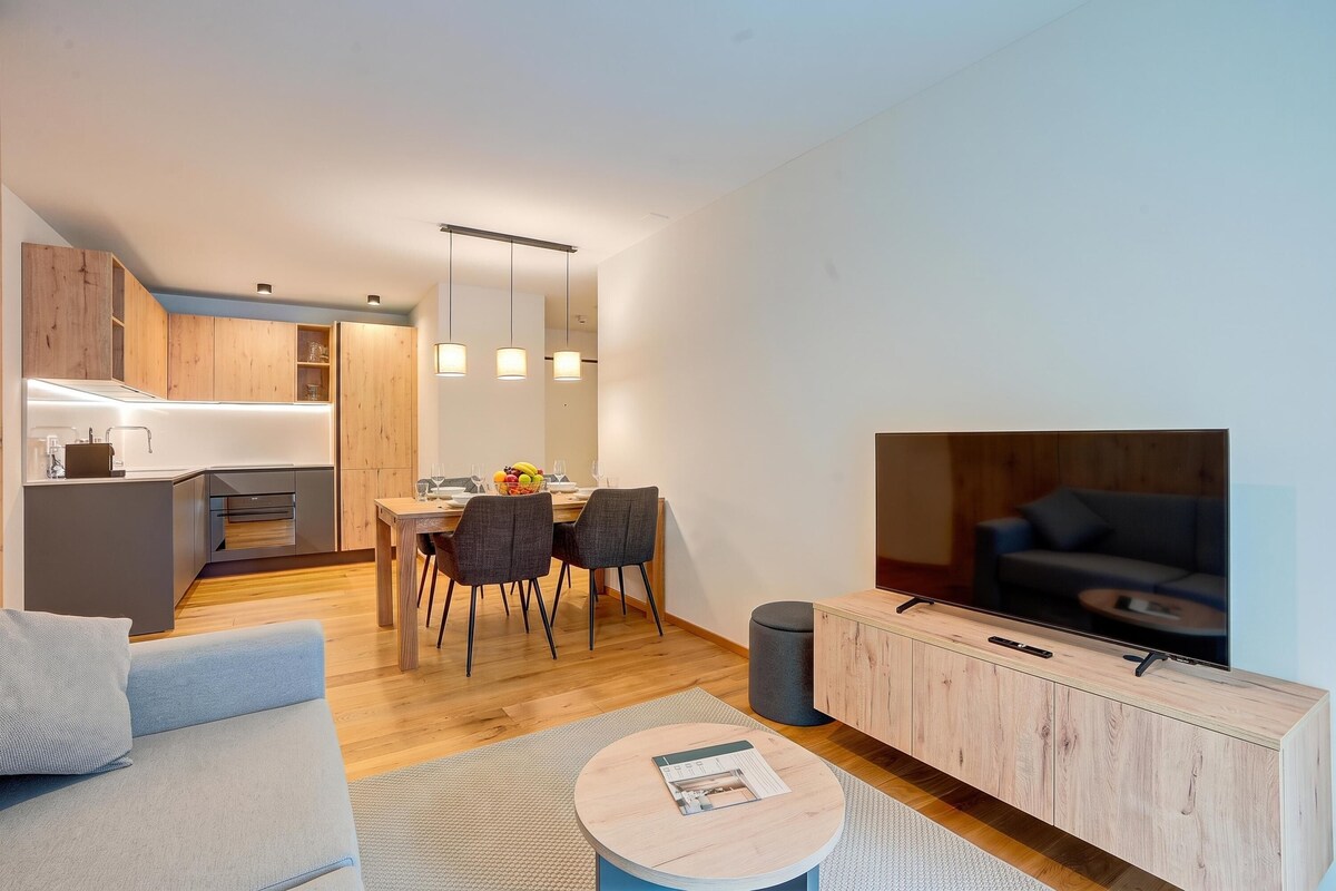 Appartamento Standard, 1 camera da letto (Residenza Castanea 207 Modern Alpine) | Area soggiorno