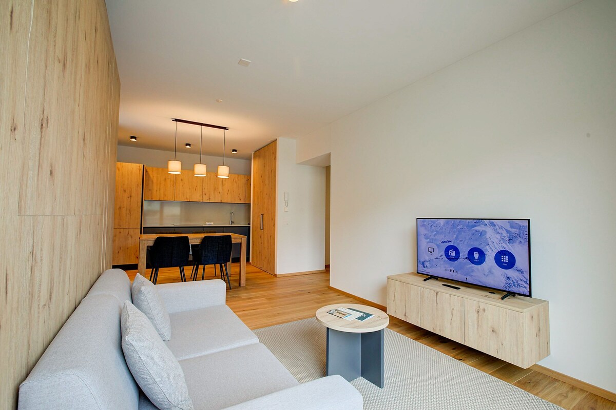 Appartamento Standard, 1 camera da letto (Residenza Castanea 001 Modern Alpine) | Area soggiorno
