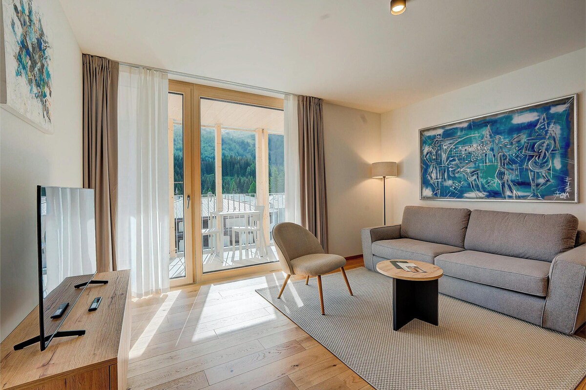 Appartamento Standard, 2 camere da letto, 2 bagni (Residenza Castanea 204 Modern Alpine) | Area soggiorno
