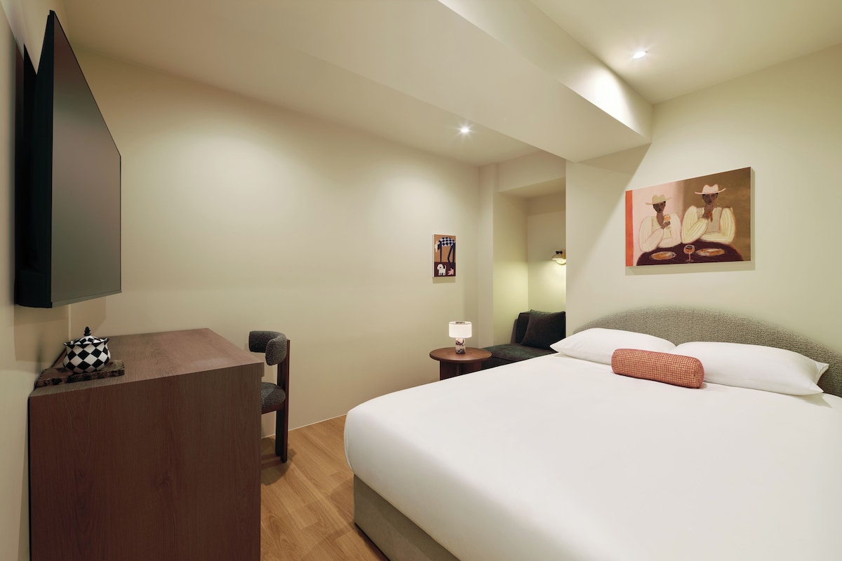 Standaard tweepersoonskamer, geen ramen | Gratis wifi, beddengoed