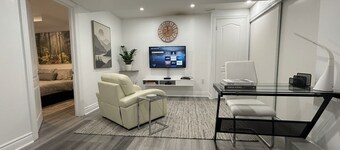 Cozy 1-bedroom Basement studio in welcoming Mississauga with AC