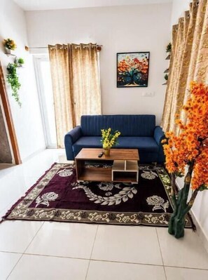 Living area - Voyaraz Balaji suites 603, Whitefield (Bengaluru)